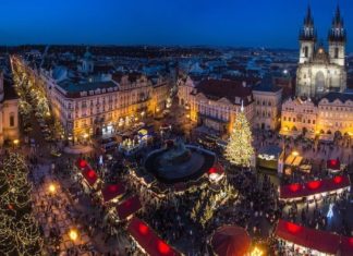 Прага, Чехия, Новый год в Европе